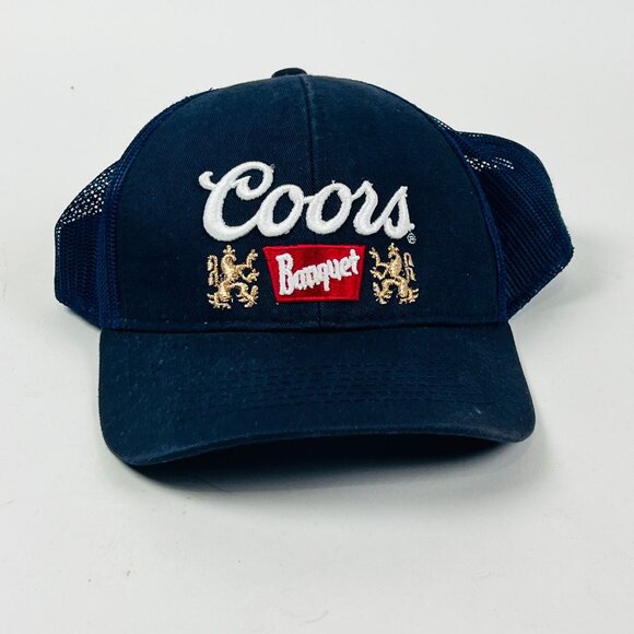 Coors Banquet Trucker Hat Snapback Mesh Adjustable Blue - Picture 1 of 3